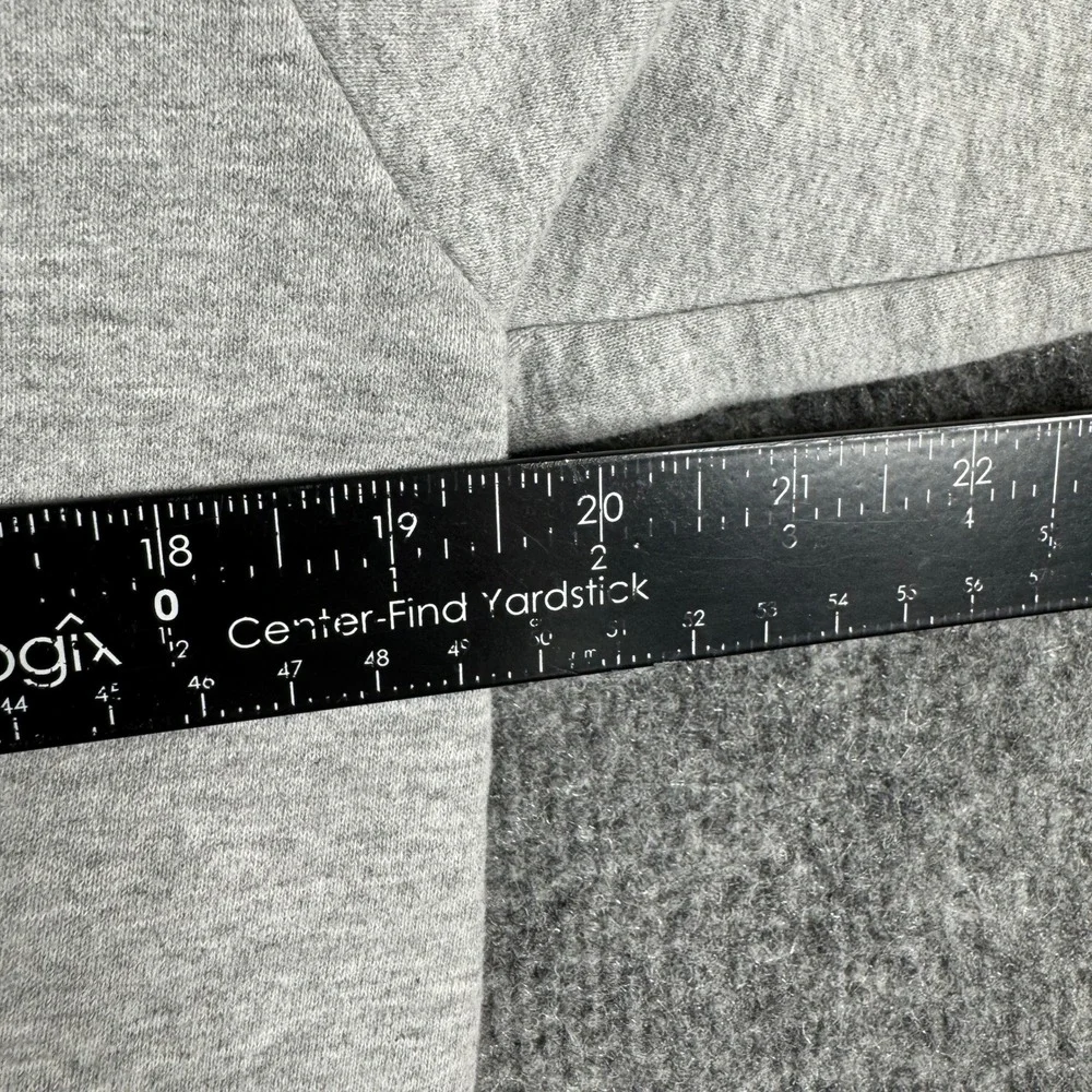 The North Face Hoodie Mens Size S Gray Graphic Logo Pullover Fleece Stained Fair